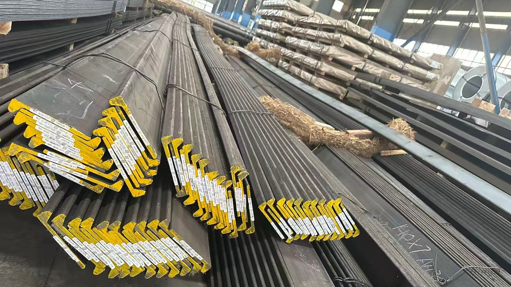 Shipbuilding bulb flat bar in stock alongside steel plate, ZCMetals warehouse Wuhan